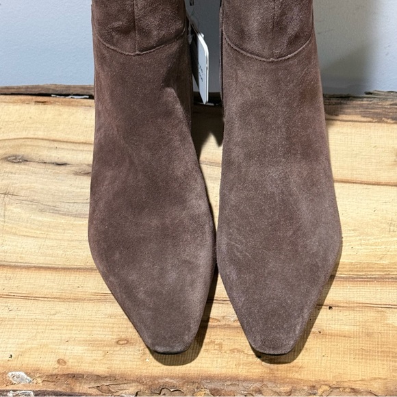 *NEW* Jason Wu Pointy Toe Genuine Leather Brown Suede Talk Boots SZ 6.5 A29 - Picture 3 of 10